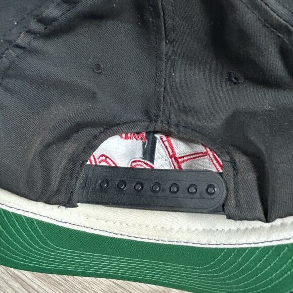 Vintage Sports Specialties Miami Heat Script Hat Snapback NBA Black Fade Cap - Picture 2 of 10